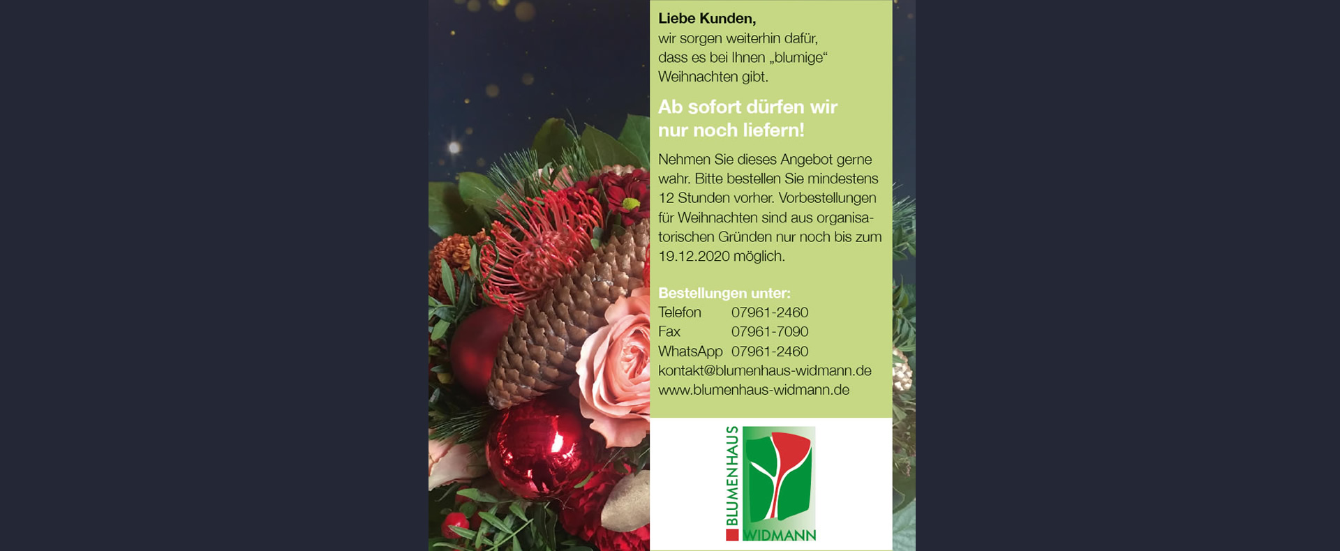 Blumenhaus Widmann Ihr Fachmann für moderne Floristik und Gartenpflege